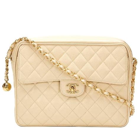 big chanel beige bag|chanel vintage camera bag beige.